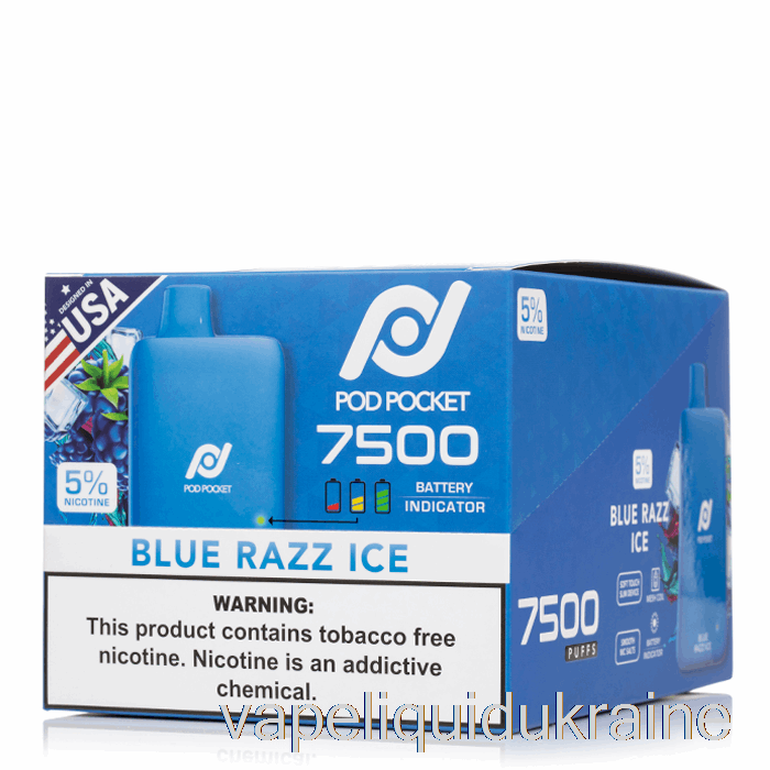 Vape Liquid Ukraine [10-PACK] Pod Pocket 7500 Disposable